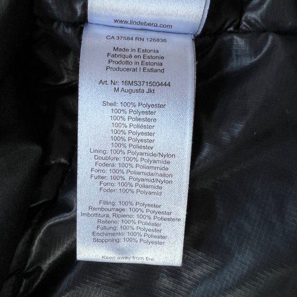 J. LINDEBERG Men's AUGUSTA Ski Jacket Black White Blue sz XL - Picture 13 of 13